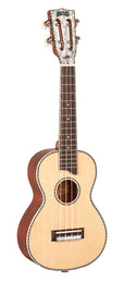 solid top concert ukulele, natural, with bag