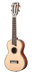 solid top concert ukulele, natural, with bag