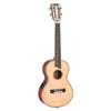 solid top tenor ukulele, with MEQ2 9v preamp, natural, with bag