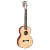 solid top baritone ukulele, natural, with bag