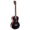 solid top baritone ukulele, with MEQ2 9v preamp, black, with bag