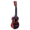 all solid soprano ukulele, historic brown, with heavy duty bag