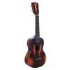 all solid concert ukulele, historic brown, with heavy duty bag