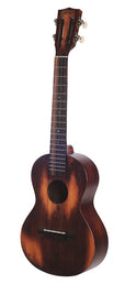 all solid tenor ukulele, historic brown, with heavy duty bag