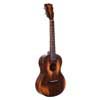 all solid tenor ukulele, historic brown, with heavy duty bag