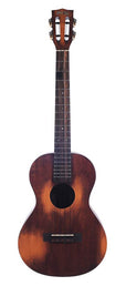 all solid baritone ukulele, historic brown, with heavy duty bag