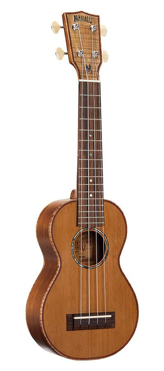 all solid soprano ukulele, natural, with bag