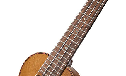 all solid soprano ukulele, natural, with bag