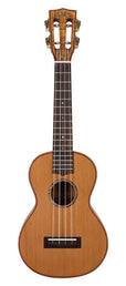 all solid concert ukulele, natural, with bag