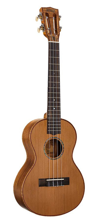 all solid tenor ukulele, natural, with bag