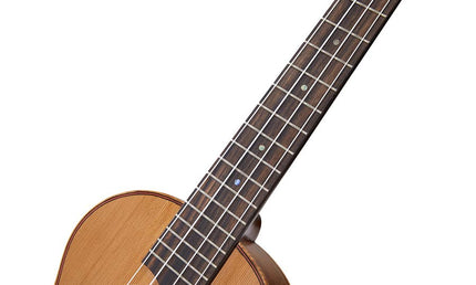 all solid tenor ukulele, natural, with bag