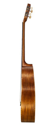 all solid baritone ukulele, natural, with bag