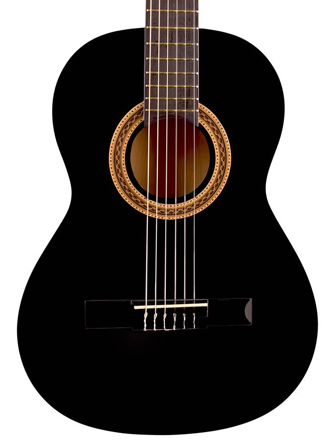 Valencia - VC103BK - Classic Guitar 3/4 – Fb, Black