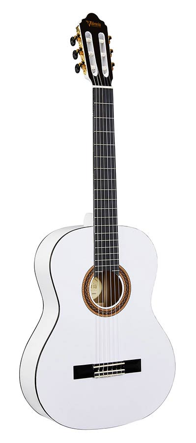 Valencia - VC103WT - Classic Guitar 3/4 – Fb, White