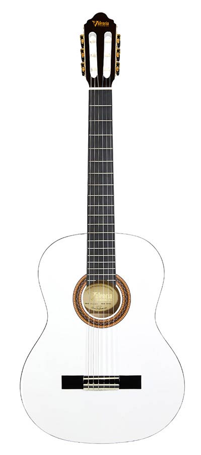 Valencia - VC103WT - Classic Guitar 3/4 – Fb, White