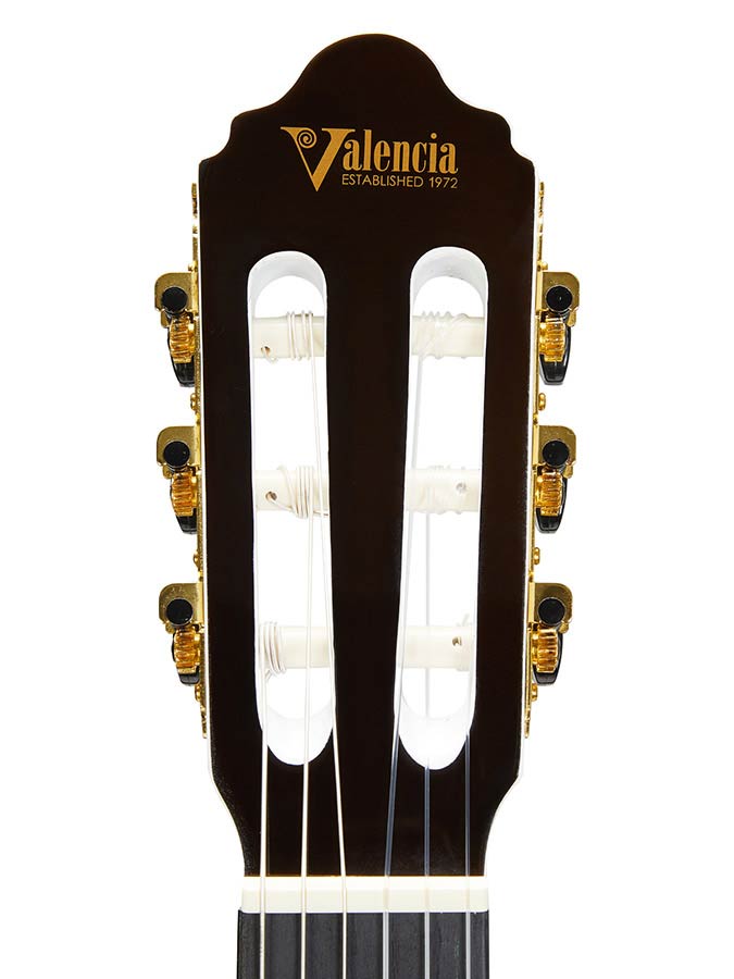 Valencia - VC103WT - Classic Guitar 3/4 – Fb, White