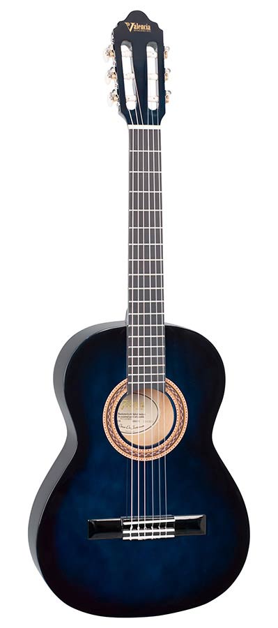 Valencia - VC103BUS - Classic Guitar 3/4 – Blue Sunburst