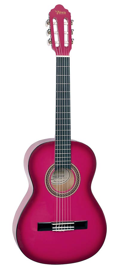 Valencia - VC103PKS - Classic Guitar 3/4 – Pink Sunburst