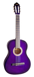 classic guitar 3/4, linden body, maple fb, purple sunburst