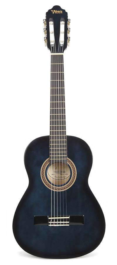 Valencia - VC102BUS - Classic Guitar 1/2 – Blue Sunburst