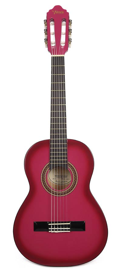 Valencia - VC102PKS - Classic Guitar 1/2 – Pink Sunburst