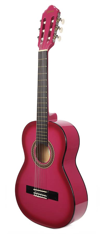 Valencia - VC102PKS - Classic Guitar 1/2 – Pink Sunburst