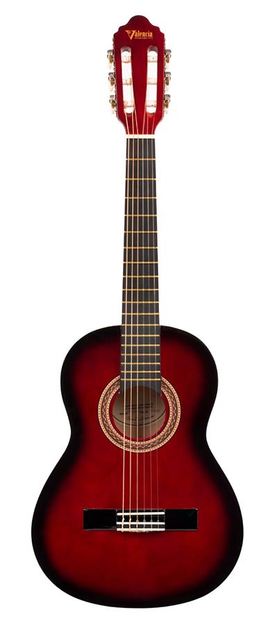 Valencia - VC102RDS - Classic Guitar 1/2 – Red Sunburst