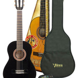 Valencia - VC104KBK - Classic Guitar Kit: Full Scale Guitar – Tuner, Black
