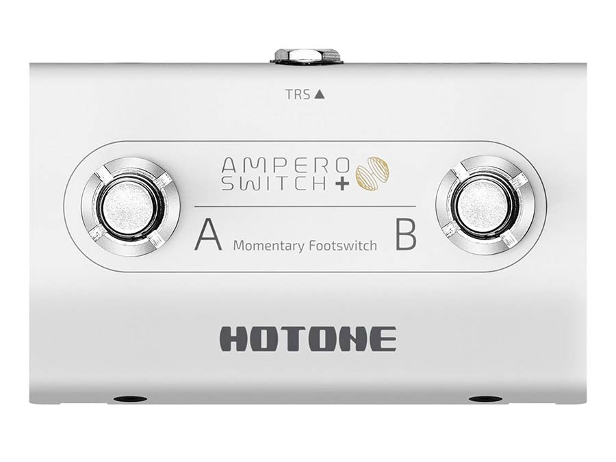 compact momentary footswitch AMPERO SWITCH +, with 2 buttons