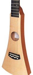 lefthanded travel guitar "Backpacker", solid spruce + solid sapele body, with gigbag