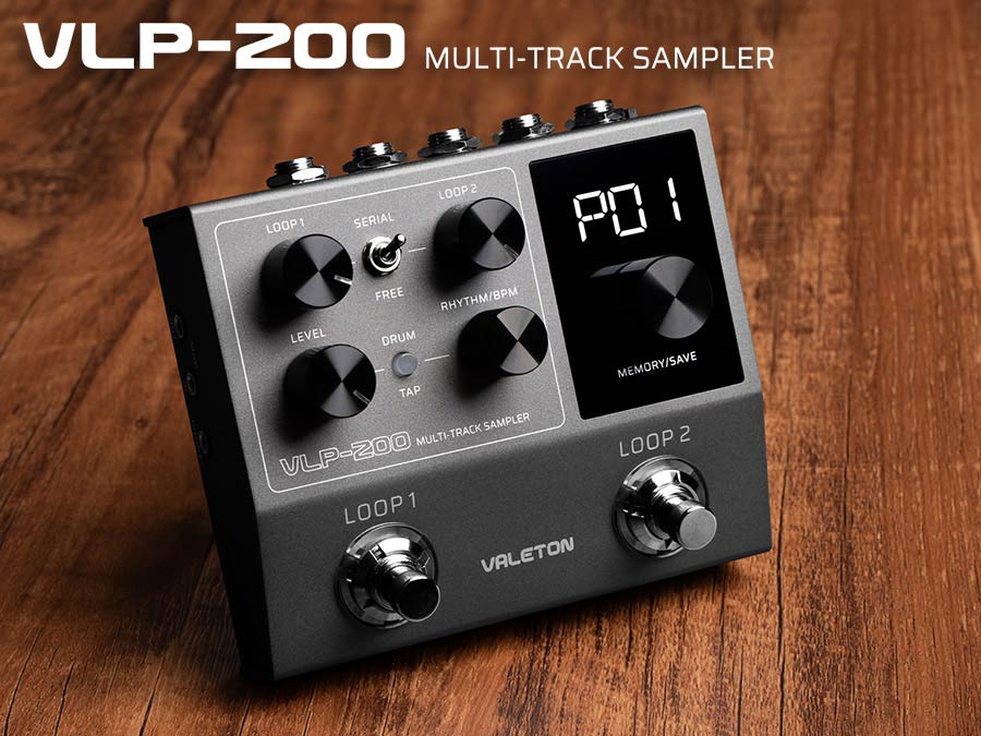 Valeton - Vlp-200 - Multi-Track (24 Bit Stereo) Looper Pedal with Drum Patterns
