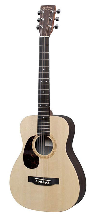 lefthanded travel guitar "Little Martin", solid spruce + RW-HPL body, with pickup and gigbag