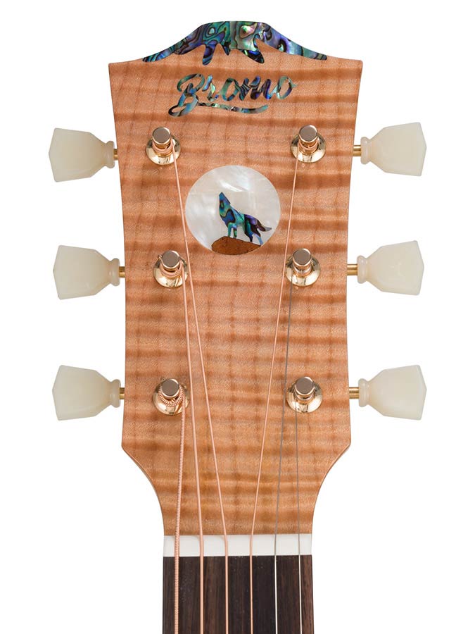 jumbo guitar with solid spruce top, maple b&s, amara ebony fb, with deluxe gigbag and wooden stand