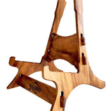 jumbo guitar with solid spruce top, maple b&s, amara ebony fb, with deluxe gigbag and wooden stand