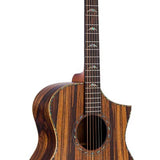 Hillside auditorium guitar all solid mango, amara ebony fb, Fishman Sonitone EQ, dlx gigbag