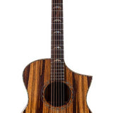 Hillside auditorium guitar all solid mango, amara ebony fb, Fishman Sonitone EQ, dlx gigbag