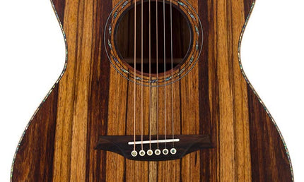 Hillside auditorium guitar all solid mango, amara ebony fb, Fishman Sonitone EQ, dlx gigbag