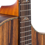 Hillside auditorium guitar all solid mango, amara ebony fb, Fishman Sonitone EQ, dlx gigbag