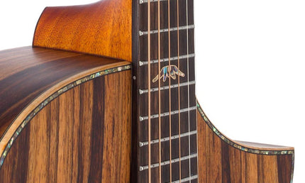 Hillside auditorium guitar all solid mango, amara ebony fb, Fishman Sonitone EQ, dlx gigbag