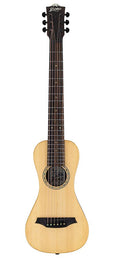 traveller guitar all solid tonewoods, amara ebony b&s & fb, natural, piezo, strap & heavy duty bag