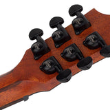 traveller guitar all solid tonewoods, amara ebony b&s & fb, natural, piezo, strap & heavy duty bag
