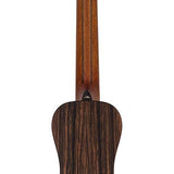 traveller guitar all solid tonewoods, amara ebony b&s & fb, natural, piezo, strap & heavy duty bag