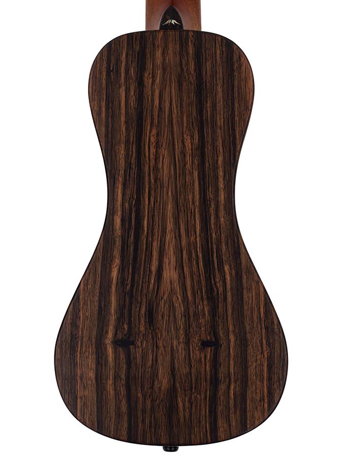 traveller guitar all solid tonewoods, amara ebony b&s & fb, natural, piezo, strap & heavy duty bag