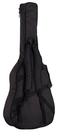 parlor guitar all solid tonewoods, amara ebony b&s & fb, natural, with EQ and heavy duty bag