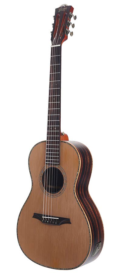 Bromo BAR6E Rocky Mountain Series Parlor Elektro-akoestische Gitaar - Satijn
