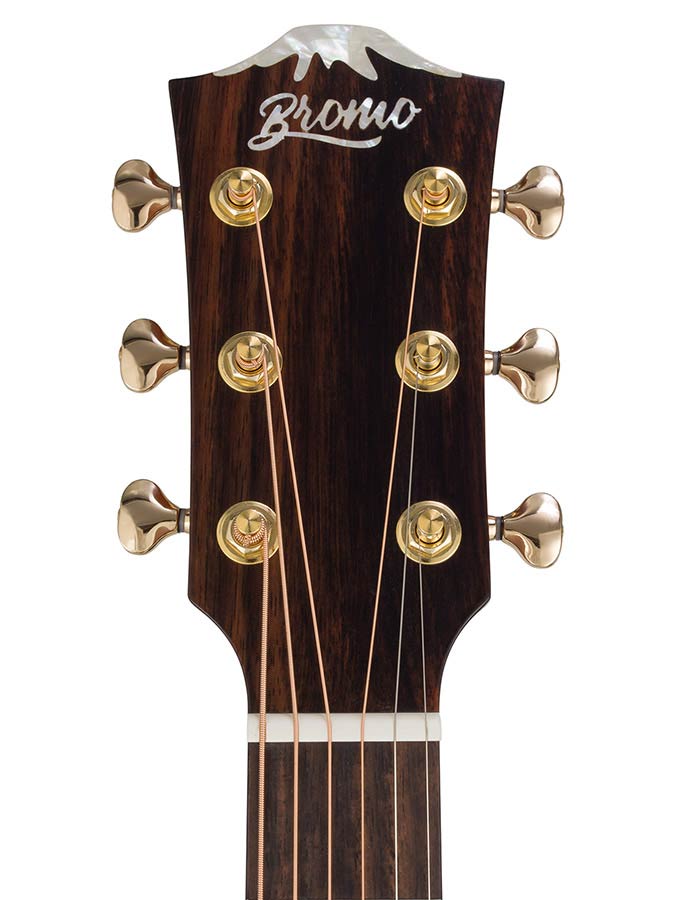 auditorium guitar with solid spruce top, 5A movingui b&s, amara ebony fb, cutaway, EQ and gigbag