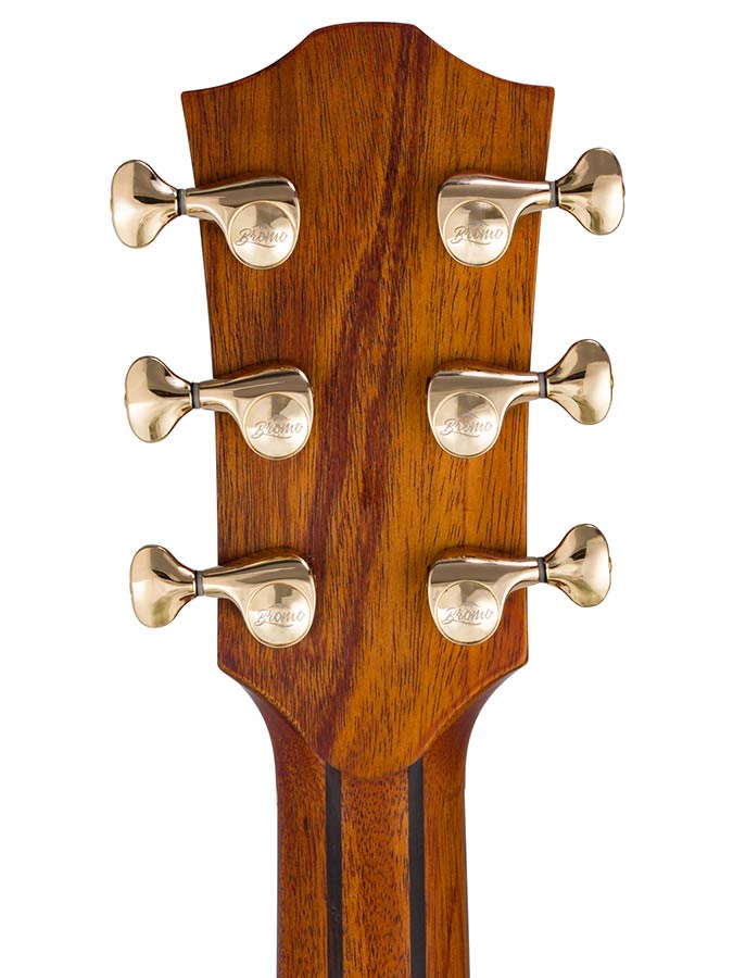 auditorium guitar with solid spruce top, 5A movingui b&s, amara ebony fb, cutaway, EQ and gigbag