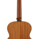 mini jumbo Bass guitar with solid spruce top, mahogany b&s, amara ebony fb, EQ and gigbag