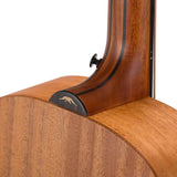 mini jumbo Bass guitar with solid spruce top, mahogany b&s, amara ebony fb, EQ and gigbag