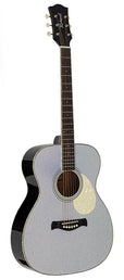 Richwood - HSA-55-GS - auditorium guitar with solid spruce top – Top, Silver
